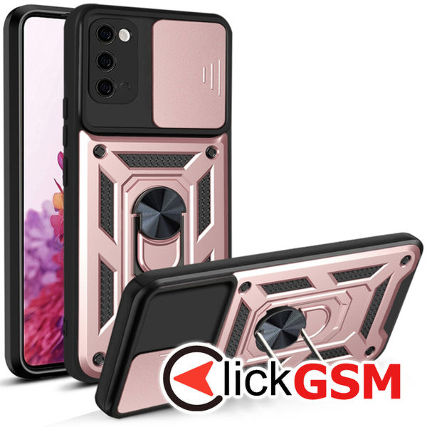 Techsuit - CamShield Series - Samsung Galaxy S20 4G / S20 5G - Rose Gold