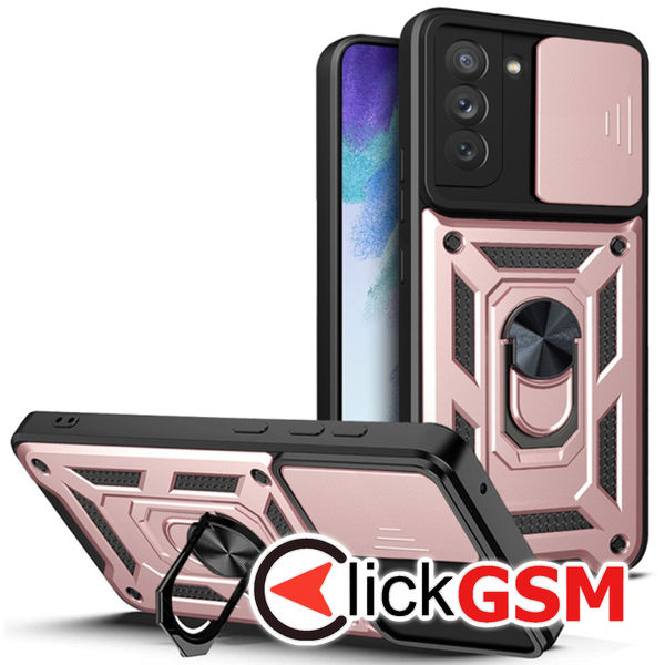 Techsuit - CamShield Series - Samsung Galaxy S21 FE 5G - Rose Gold