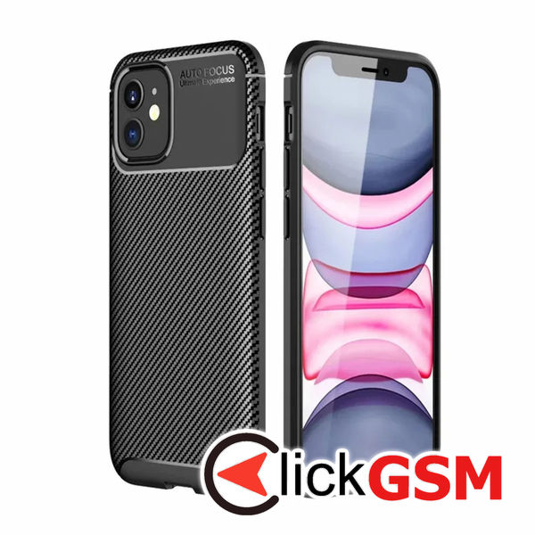 Techsuit - CarbonFiber - iPhone 11 - Black