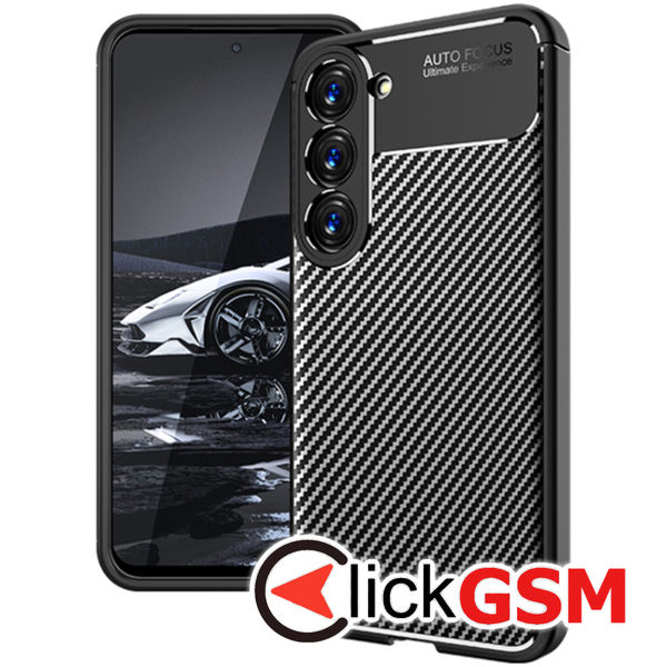 Techsuit - CarbonFiber - Samsung Galaxy S23 - Black