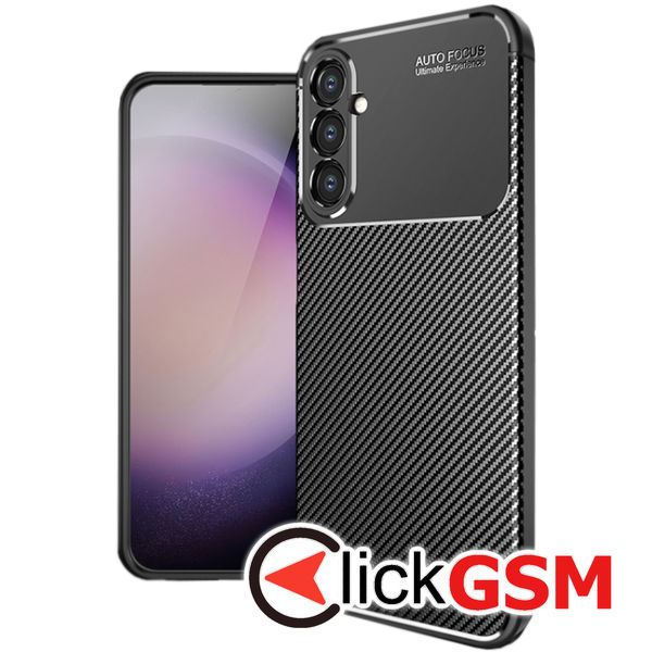 Techsuit - CarbonFiber - Samsung Galaxy S24 - Black