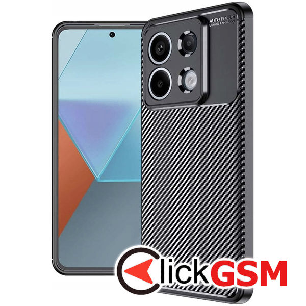 Techsuit - CarbonFiber - Xiaomi Redmi Note 13 Pro 5G / Poco X6 - Black