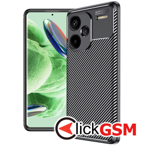 Techsuit - CarbonFiber - Xiaomi Redmi Note 13 Pro+ 5G - Black
