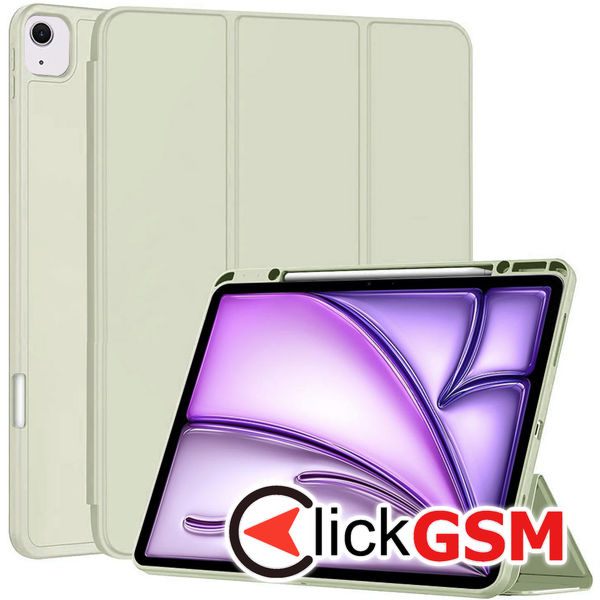 Techsuit - Flex Trifold (with Pencil Holder) - iPad Air 13 (2024) - Matcha Green