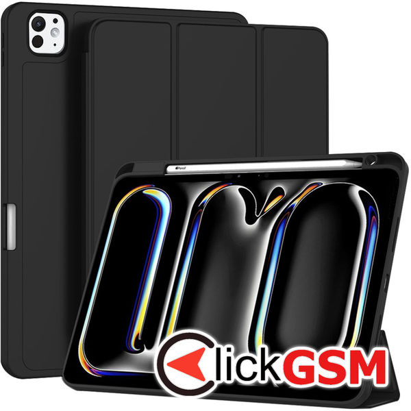 Techsuit - Flex Trifold (with Pencil Holder) - iPad Pro 11 (2024) - Black