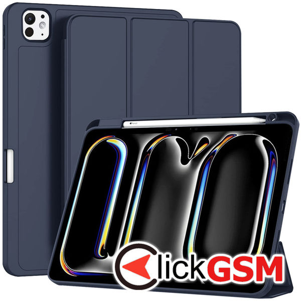 Techsuit - Flex Trifold (with Pencil Holder) - iPad Pro 11 (2024) - Dark Blue