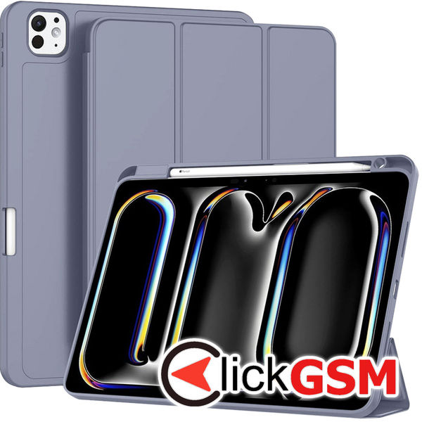 Techsuit - Flex Trifold (with Pencil Holder) - iPad Pro 11 (2024) - Purple