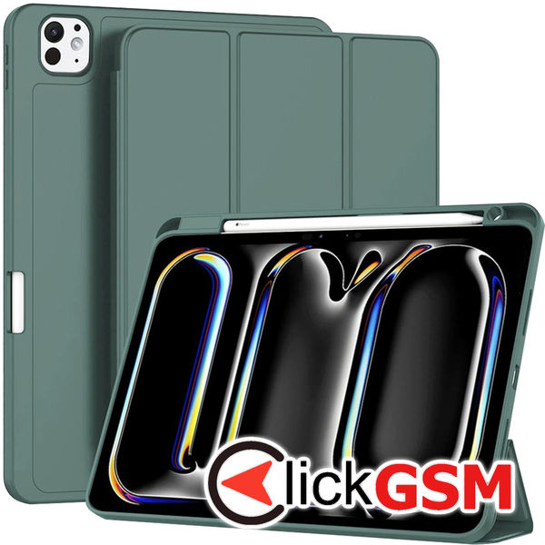 Techsuit - Flex Trifold (with Pencil Holder) - iPad Pro 11 (2024) - Green