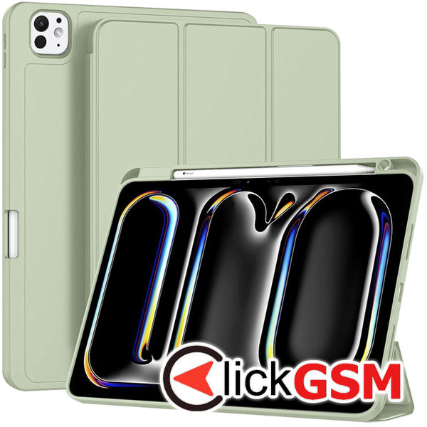 Techsuit - Flex Trifold (with Pencil Holder) - iPad Pro 11 (2024) - Matcha Green