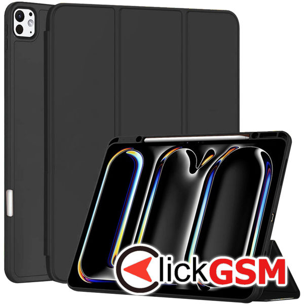 Techsuit - Flex Trifold (with Pencil Holder) - iPad Pro 13 (2024) - Black