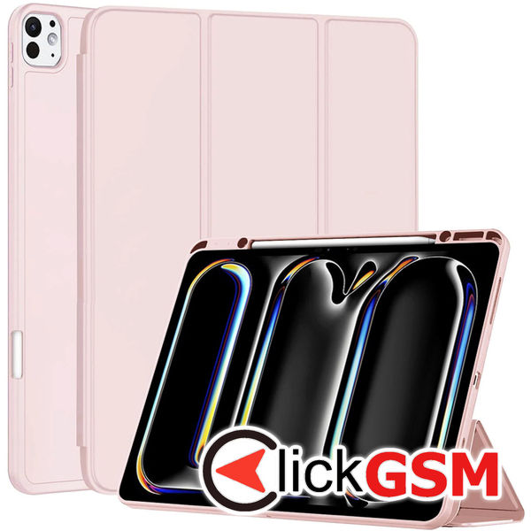 Techsuit - Flex Trifold (with Pencil Holder) - iPad Pro 13 (2024) - Pink