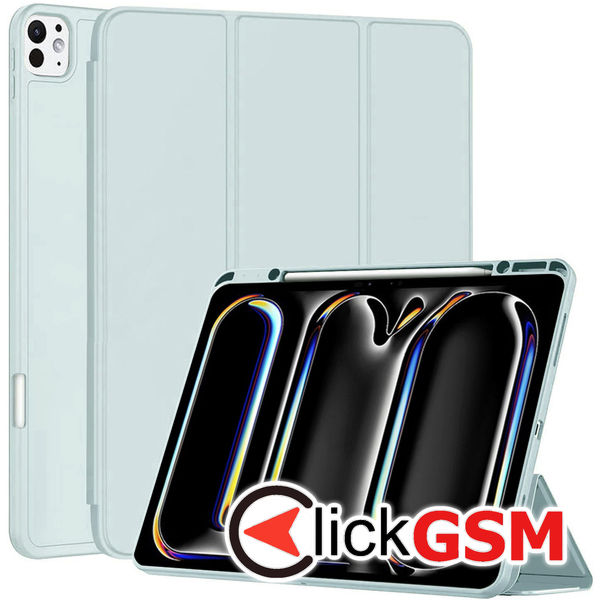 Techsuit - Flex Trifold (with Pencil Holder) - iPad Pro 13 (2024) - Sky Blue