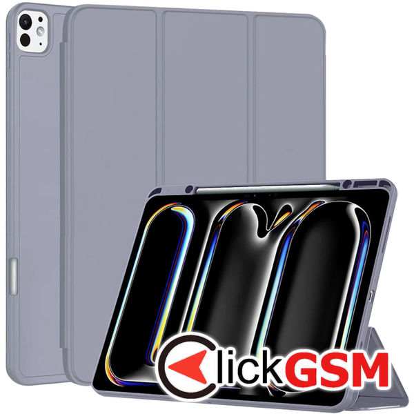 Techsuit - Flex Trifold (with Pencil Holder) - iPad Pro 13 (2024) - Purple