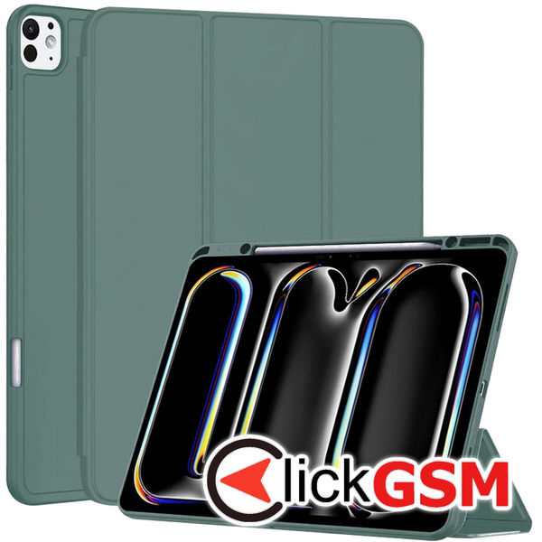 Techsuit - Flex Trifold (with Pencil Holder) - iPad Pro 13 (2024) - Green
