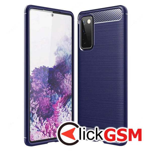 Techsuit - Carbon Silicone - Samsung Galaxy S20 4G / S20 5G - Blue
