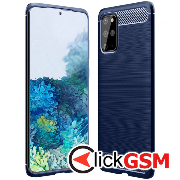 Techsuit - Carbon Silicone - Samsung Galaxy S20 Plus 4G / S20 Plus 5G - Blue
