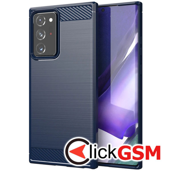 Techsuit - Carbon Silicone - Samsung Galaxy Note 20 Ultra / Note 20 Ultra 5G - Blue