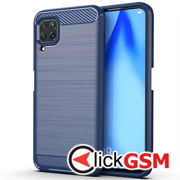 Techsuit - Carbon Silicone - Huawei P40 Lite - Blue