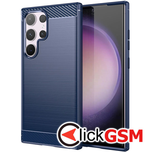 Techsuit - Carbon Silicone - Samsung Galaxy S23 Ultra - Blue
