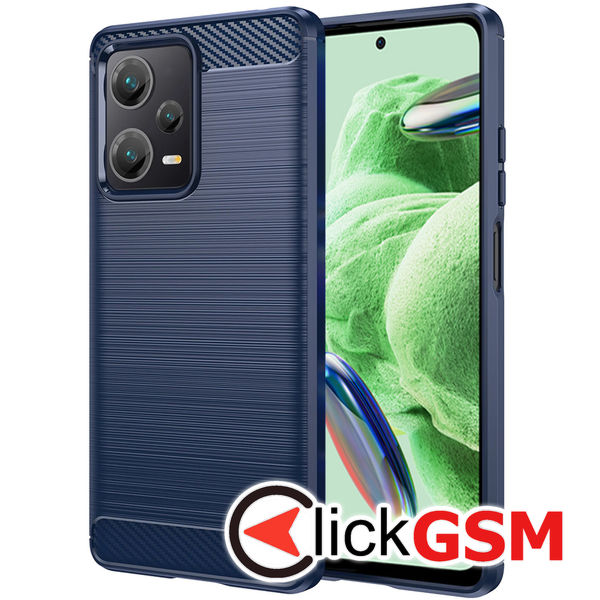 Techsuit - Carbon Silicone - Xiaomi Redmi Note 12 5G / Poco X5 - Blue