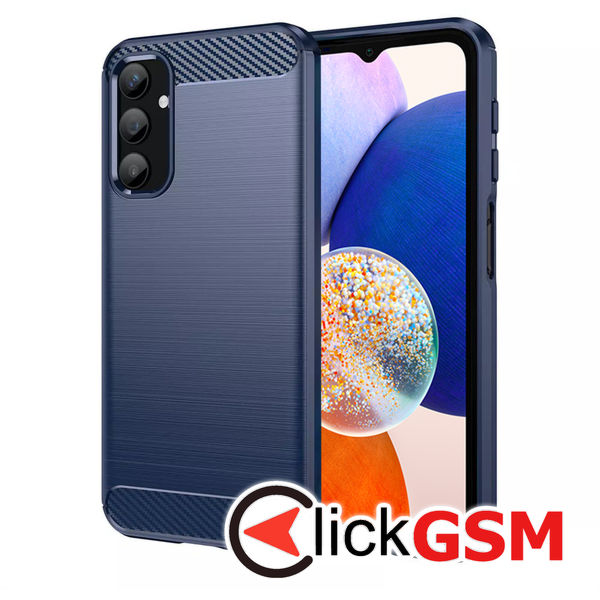 Techsuit - Carbon Silicone - Samsung Galaxy A14 4G / A14 5G - Blue