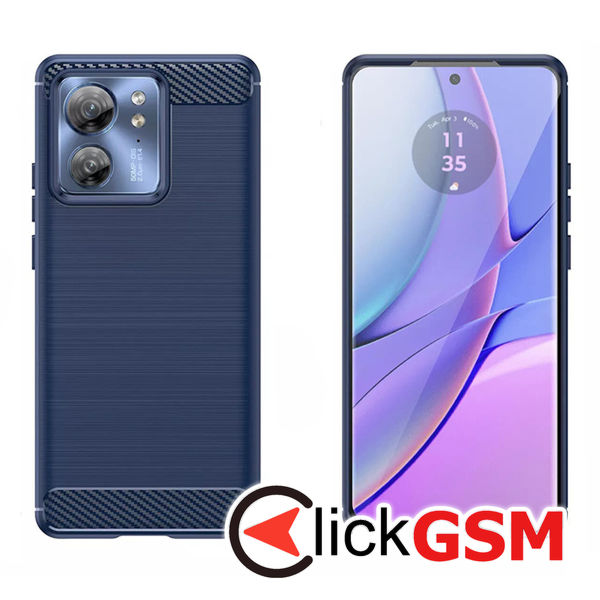 Techsuit - Carbon Silicone - Motorola Edge 40 / Edge (2023) - Blue