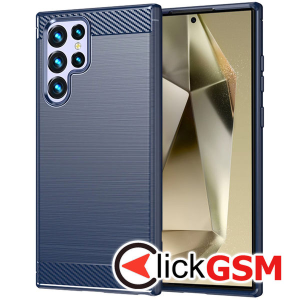 Techsuit - Carbon Silicone - Samsung Galaxy S24 Ultra - Blue