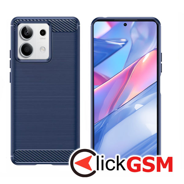 Techsuit - Carbon Silicone - Xiaomi Redmi Note 13 5G - Blue