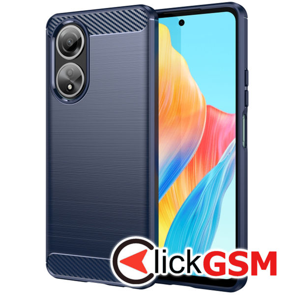 Techsuit - Carbon Silicone - Oppo A58 4G - Blue