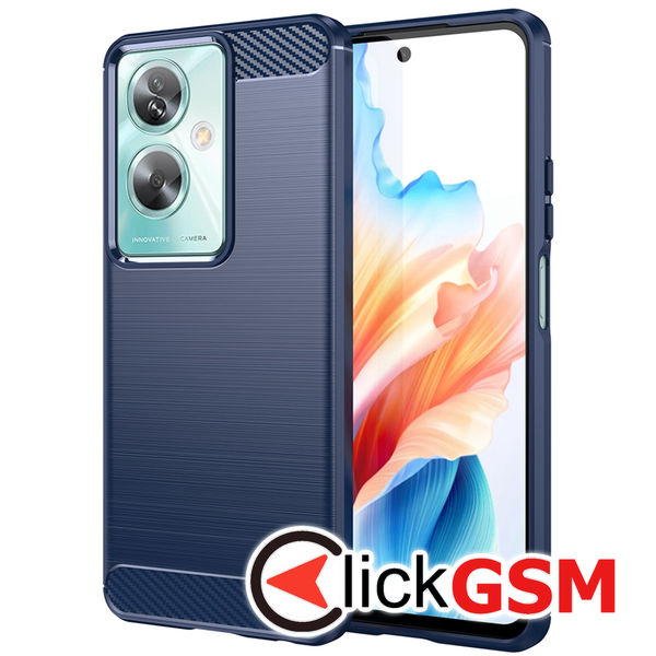 Techsuit - Carbon Silicone - Oppo A79 5G / OnePlus Nord N30 SE - Blue
