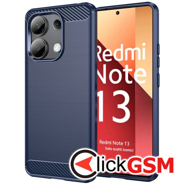 Techsuit - Carbon Silicone - Xiaomi Redmi Note 13 4G - Blue