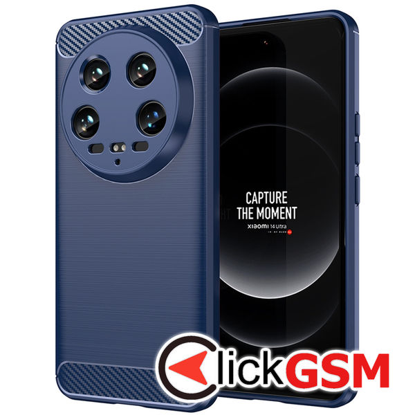 Techsuit - Carbon Silicone - Xiaomi 14 Ultra - Blue