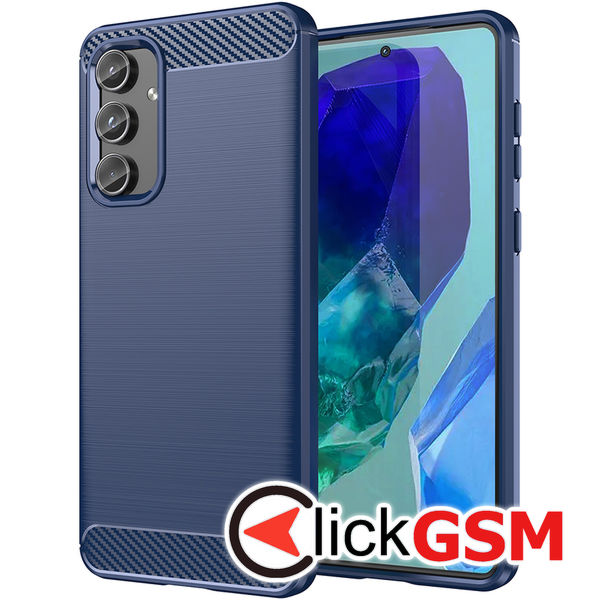 Techsuit - Carbon Silicone - Samsung Galaxy M55 - Blue