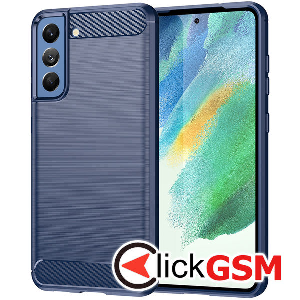 Techsuit - Carbon Silicone - Samsung Galaxy S21 FE 5G - Blue