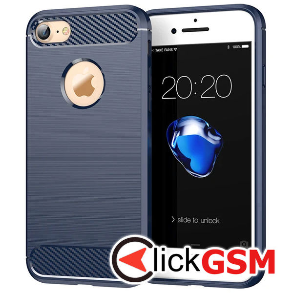 Techsuit - Carbon Silicone - iPhone 7 / 8 - Blue