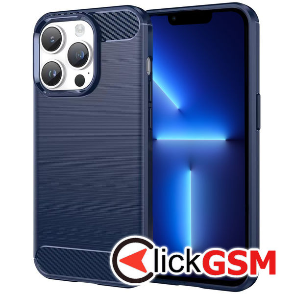 Techsuit - Carbon Silicone - iPhone 13 Pro - Blue