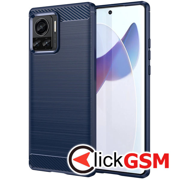 Techsuit - Carbon Silicone - Motorola Edge 30 Ultra - Blue