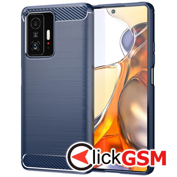 Techsuit - Carbon Silicone - Xiaomi 11T / 11T Pro - Blue