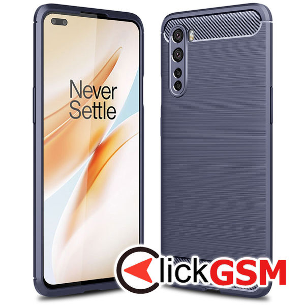 Techsuit - Carbon Silicone - OnePlus Nord 5G - Blue