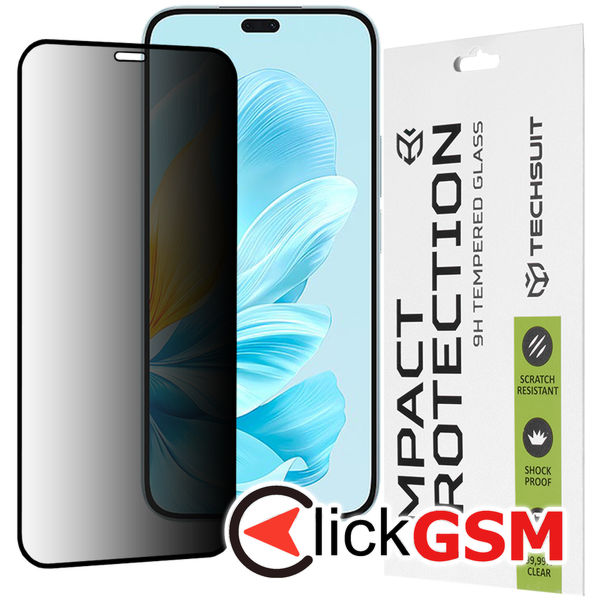 Techsuit - 111D Privacy Full?Glue - Honor 200 Lite - Black