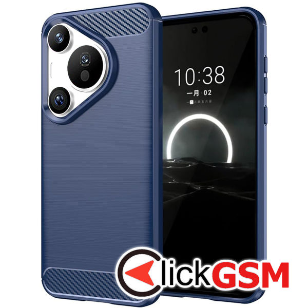 Techsuit - Carbon Silicone - Huawei Pura 70 - Blue
