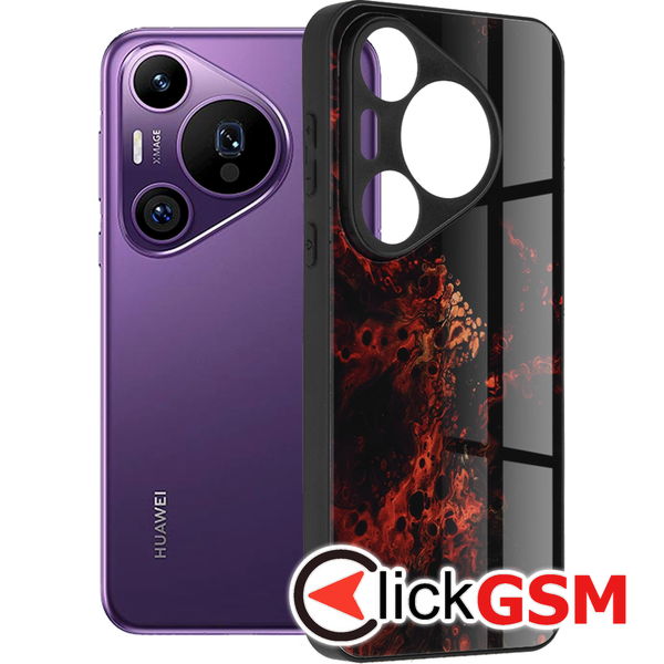 Techsuit - Glaze Series - Huawei Pura 70 Pro - Red Nebula
