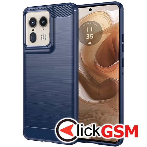 Techsuit - Carbon Silicone - Motorola Edge 50 Ultra - Blue