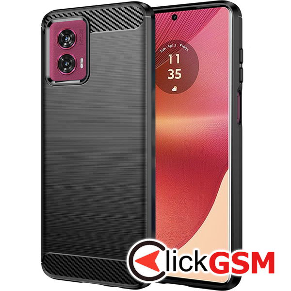 Techsuit - Carbon Silicone - Motorola Edge 50 Fusion - Black