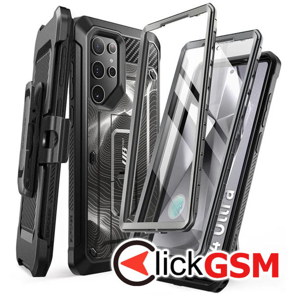 Supcase - Unicorn Beetle Pro - Samsung Galaxy S24 Ultra - Black Ripple