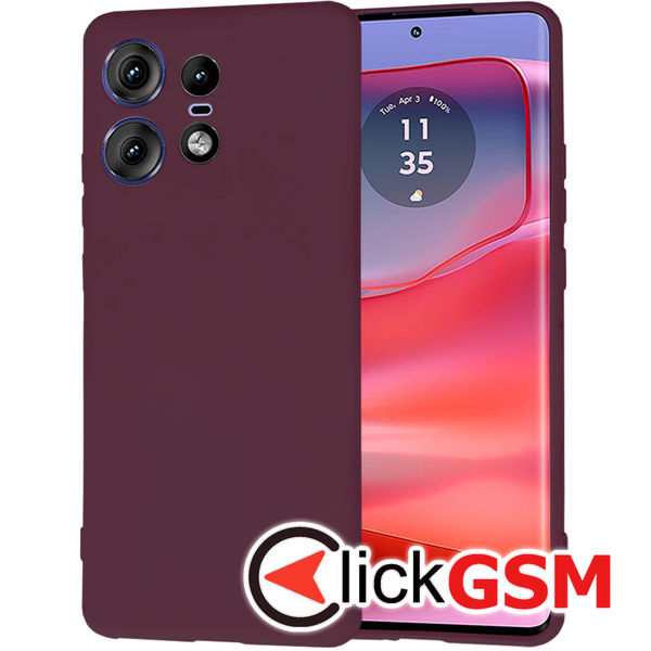 Techsuit - SoftFlex - Motorola Edge 50 Pro - Plum Red