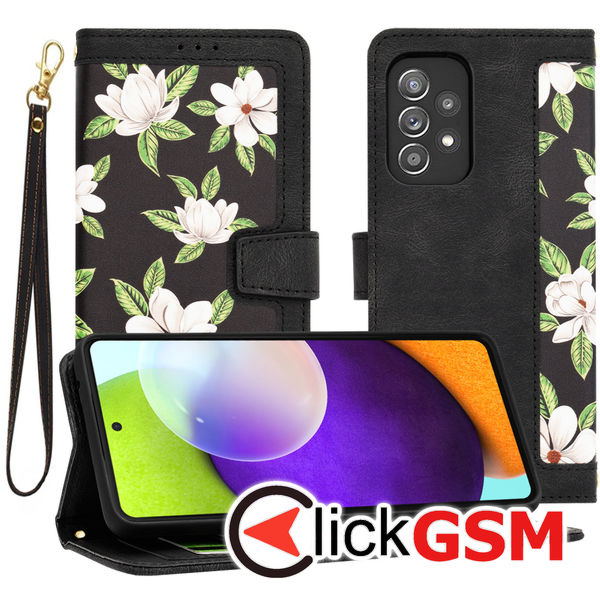 Techsuit - FlipCraft - Samsung Galaxy A52 4G / A52 5G / A52s 5G - Flowers of the Dawn