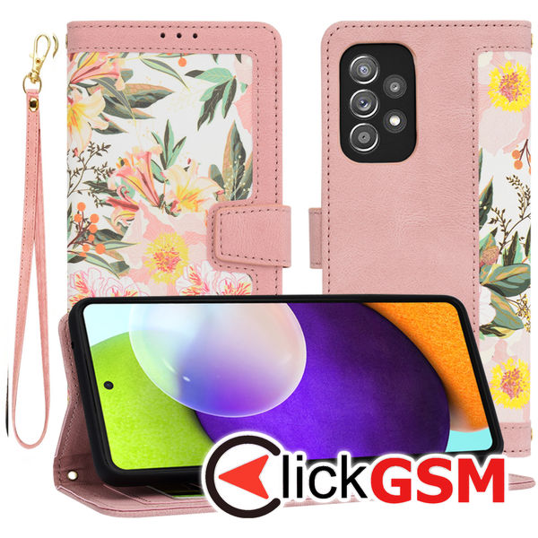 Techsuit - FlipCraft - Samsung Galaxy A52 4G / A52 5G / A52s 5G - Sweetheart Pink