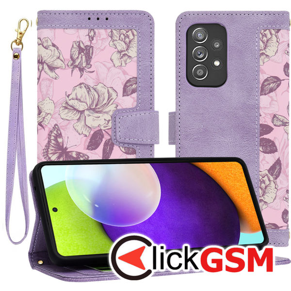 Techsuit - FlipCraft - Samsung Galaxy A52 4G / A52 5G / A52s 5G - Mysterious Purple