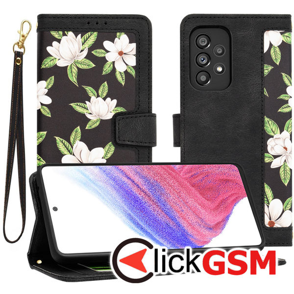 Techsuit - FlipCraft - Samsung Galaxy A53 5G - Flowers of the Dawn